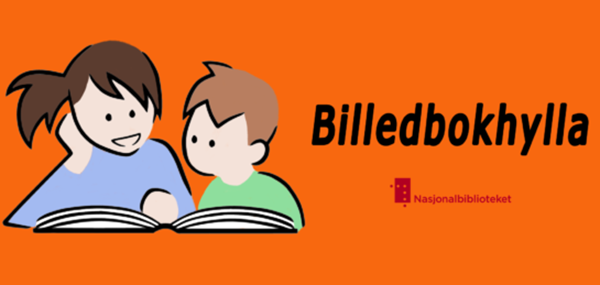 Teikning av to barn som les i ei bok